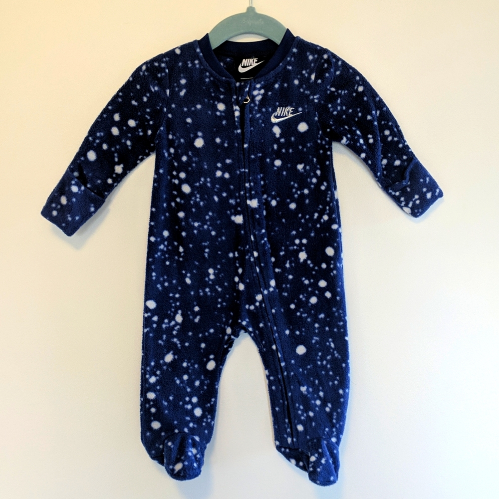 Nike Fleece Footed Onesie with hand covers